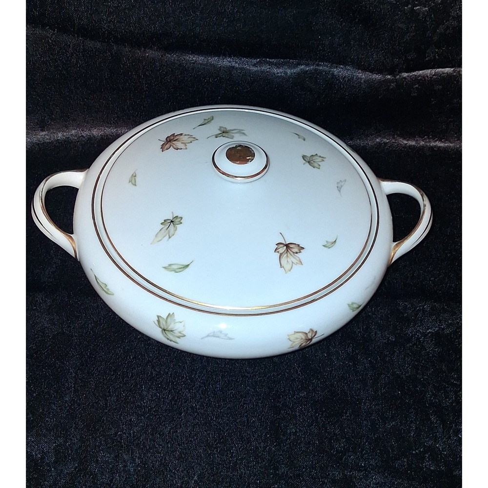 Harmony House Autumn Leaves Round‎ Covered Vegetable Bowl Dish Serving - Picture 2 of 5